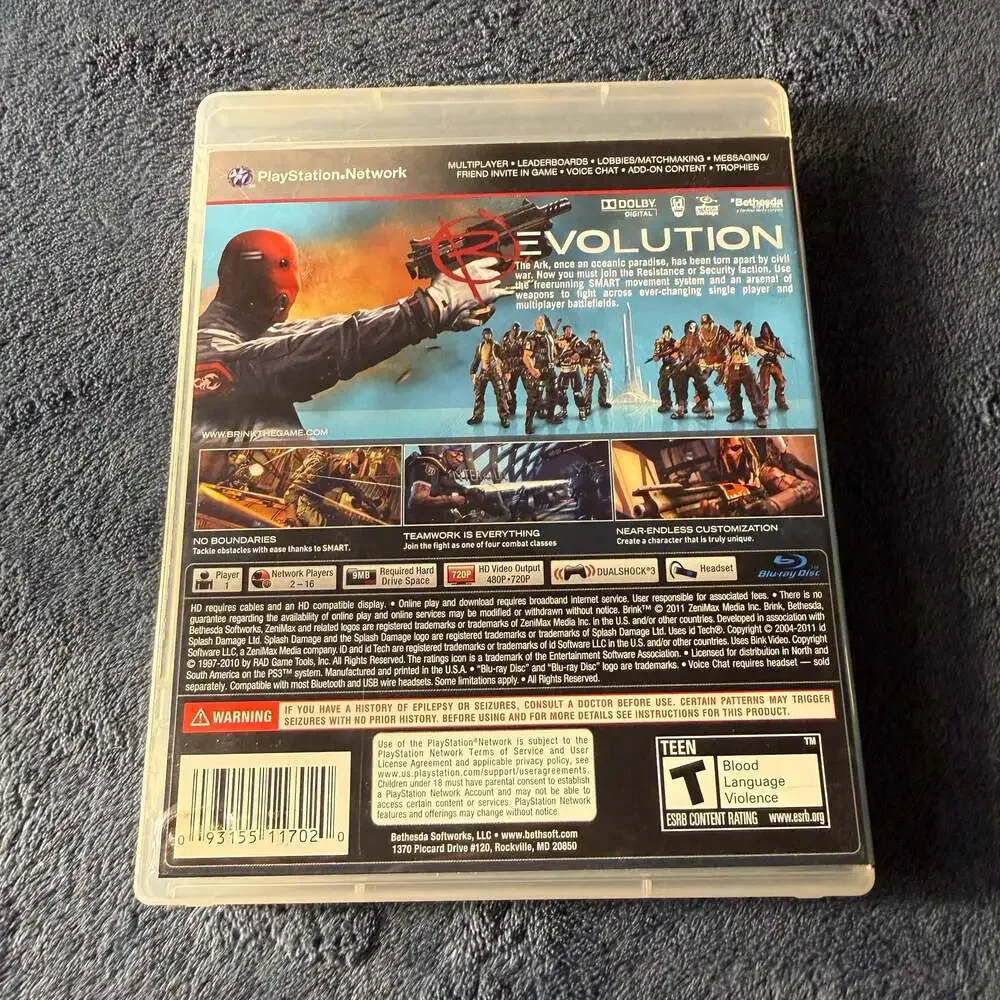 Bethesda brink playstation